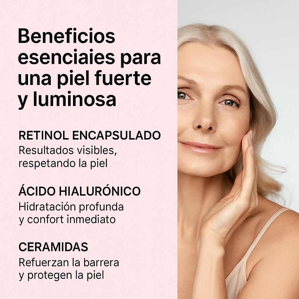 La renovación que tu piel esperaba: retinol para una belleza visible.
